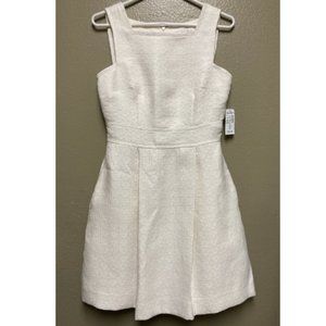 Heidi Weisel White Casual Dress A-line Square Sleeveless Womens Size 6 NEW $62